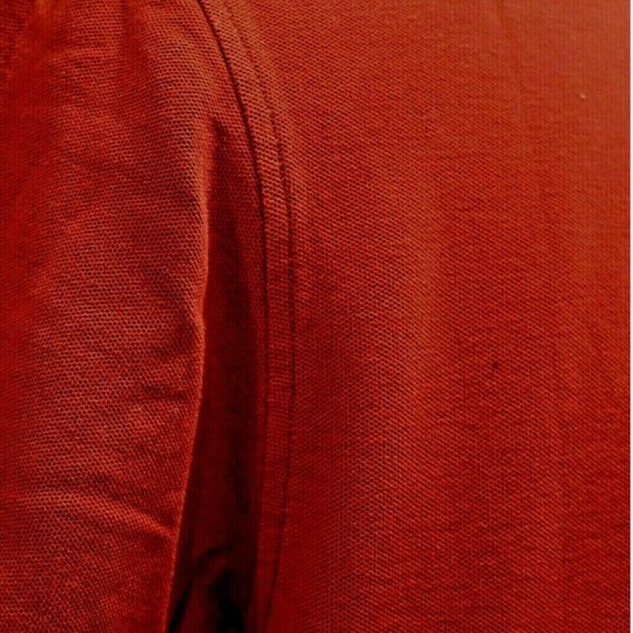 NWOT VINTAGE L red MENS logo DNNY polo shirt COTTON PERU Neiman Marcus 1990s - Picture 6 of 8